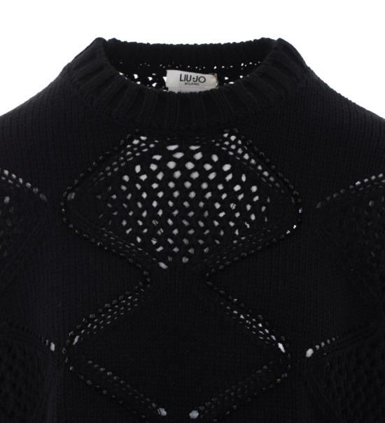 26FW 리우조 스웨터 WF6286MA37R 22222 BLACK - LIU JO