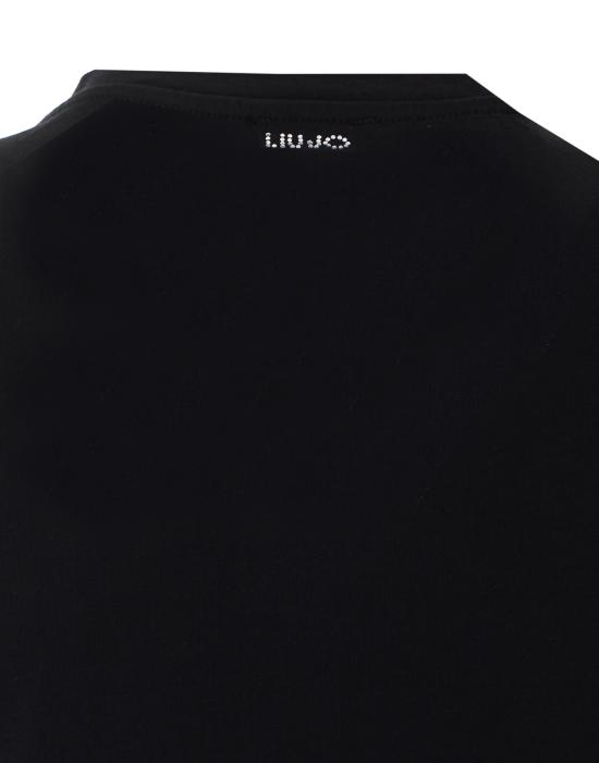 26FW 리우조 반팔 티셔츠 WF6441JS904 L9455 BLACK - LIU JO