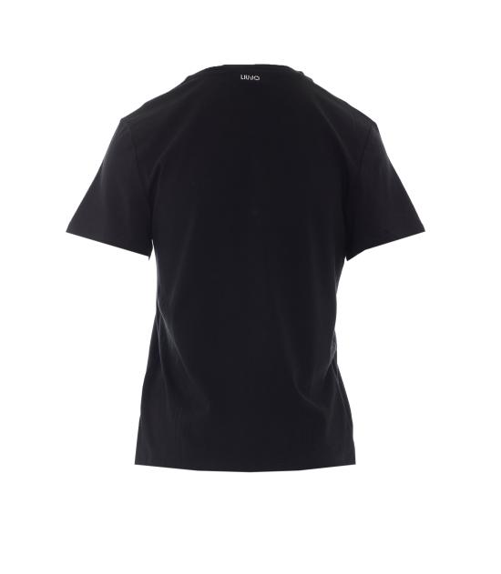 26FW 리우조 반팔 티셔츠 WF6441JS904 L9549 BLACK - LIU JO