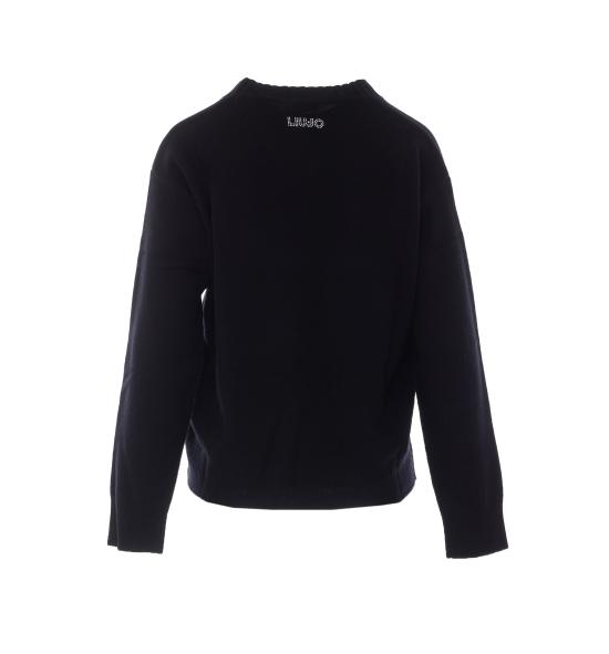 26FW 리우조 스웨터 WF6457MS009 L9457 BLACK - LIU JO