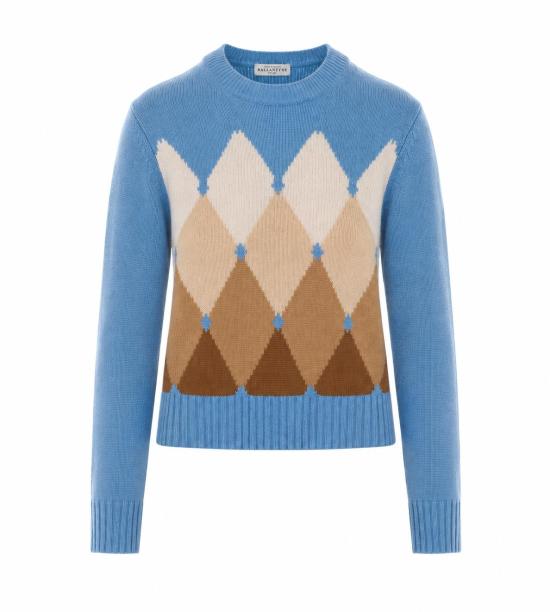 26FW 발렌타인 스웨터 B1P652 5K00893028 BLUE