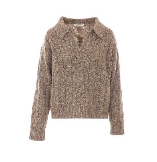 26FW 엘레 스웨터 0001 FANGO BEIGE