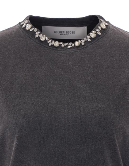26FW 골든구스 크리스털 레귤러 반팔 티셔츠 GWP01220 P00067060318 GREY - GOLDEN GOOSE