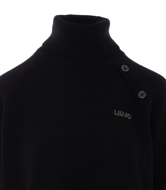 26FW 리우조 터틀넥 WF6369MS009 22222 BLACK - LIU JO