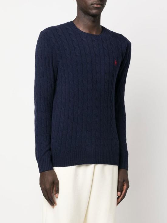 26FW 폴로 랄프로렌 케이블 니트 스웨터 710876762 002 BLU - POLO RALPH LAUREN