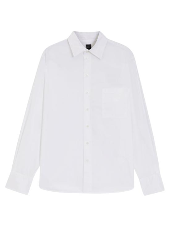 26FW 보스 셔츠 50543800 100 WHITE