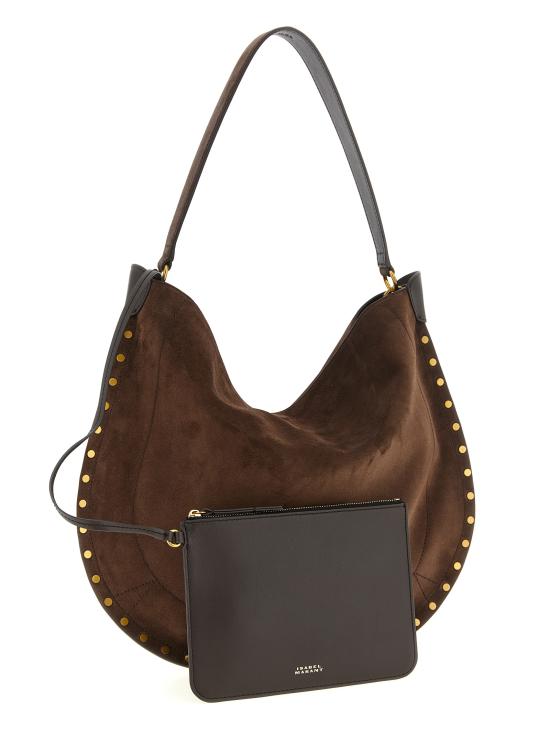 26FW 이자벨마랑 OSKAN 오스칸 문 숄더백 PP0200FAB2C03M50CF Brown - ISABEL MARANT