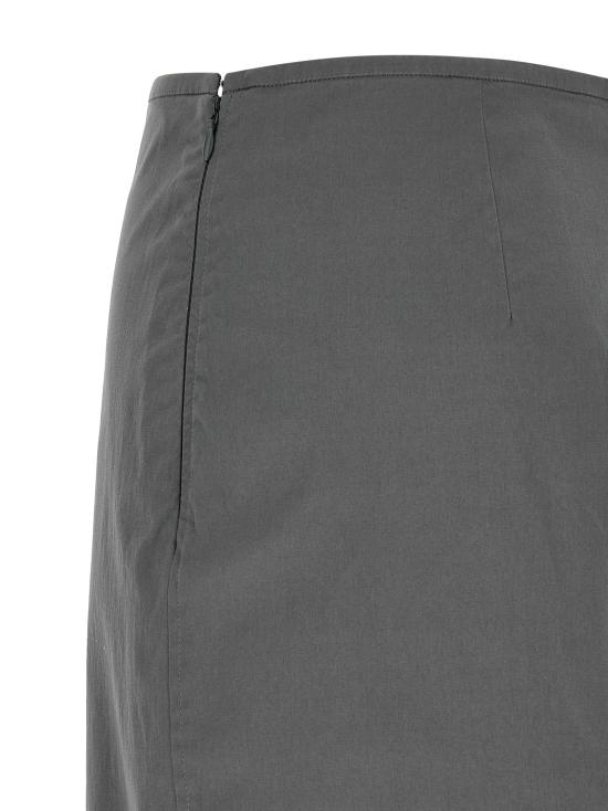 26FW 미우미우 스트레치 포플린 스커트 스트레치 포플린 스커트 MG2776SOOO6472F0D65 Gray - MIU MIU