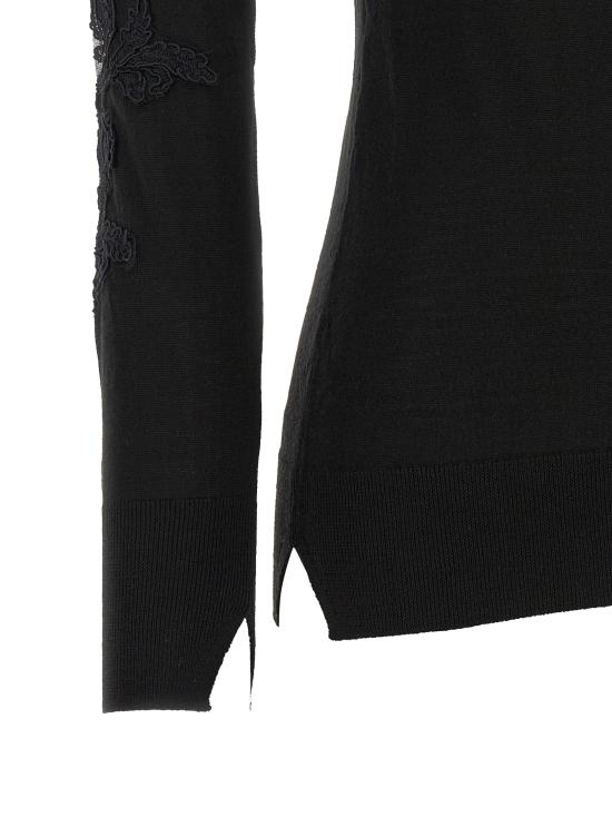 26FW 에르마노 설비노 가디건 D495M310APCTATL95708 Black - ERMANNO SCERVINO