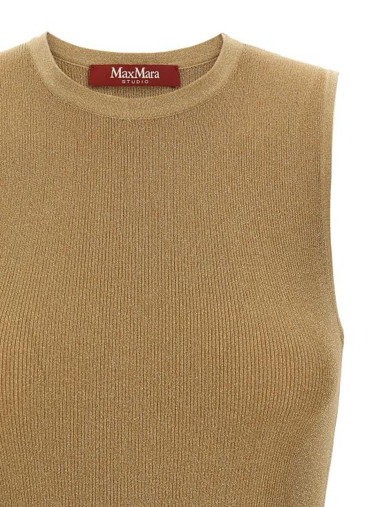 26FW 막스마라 스튜디오 탑 2626366071600003 Gold - MAX MARA STUDIO