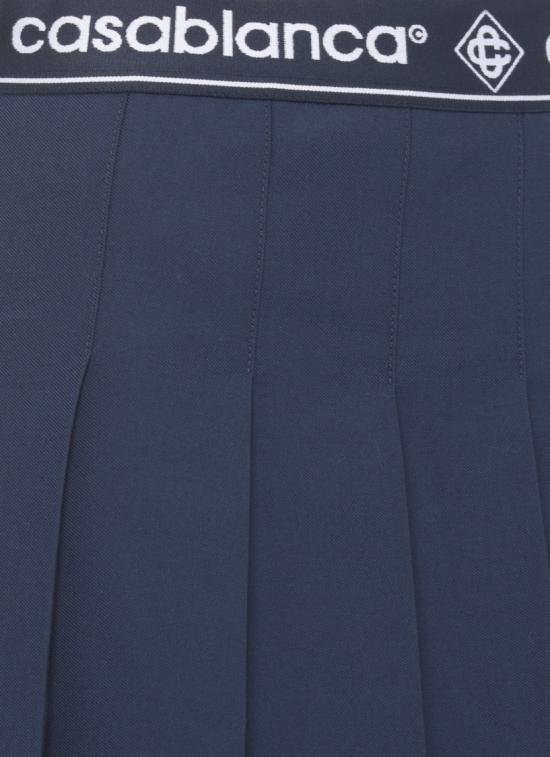 26SS 카사블랑카 숏 스커트 WSP26SK18801WOOL BLEND Blue - CASABLANCA