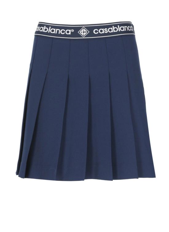 26SS 카사블랑카 숏 스커트 WSP26SK18801WOOL BLEND Blue