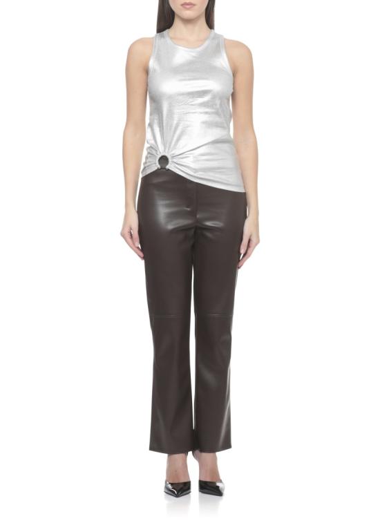 26SS 파코라반 탑 26PJTE031CO0530P040 Silver - PACO RABANNE