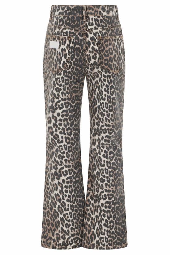 26SS 가니 레오파드 플레어 크롭 J1059 098 Multicolor - GANNI