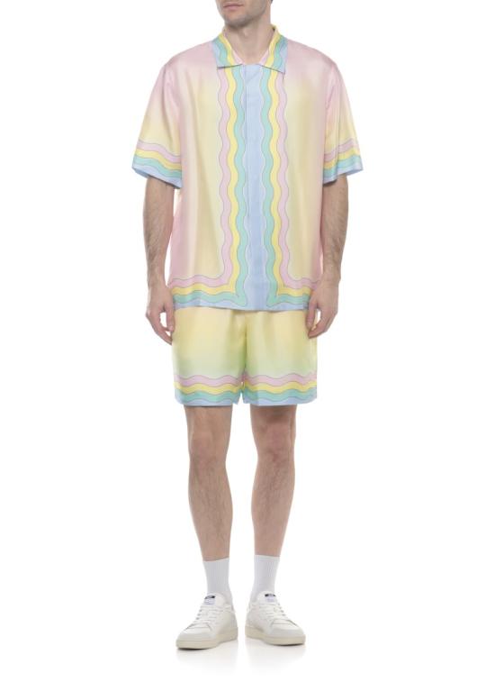 26SS 카사블랑카 숏팬츠 MSP26TR39902SILK TWILL Multicolor - CASABLANCA