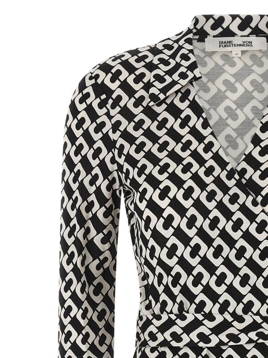 26FW 다이앤 본 퍼스텐버그 롱 원피스 D885BCLMEDSLJYCLMED White Black - DIANE VON FURSTENBERG