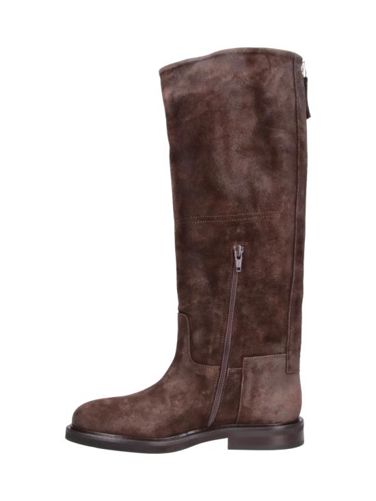 26FW 포에베 부츠 EV01ZIP MEL VELUR TDM BROWN - POEVE