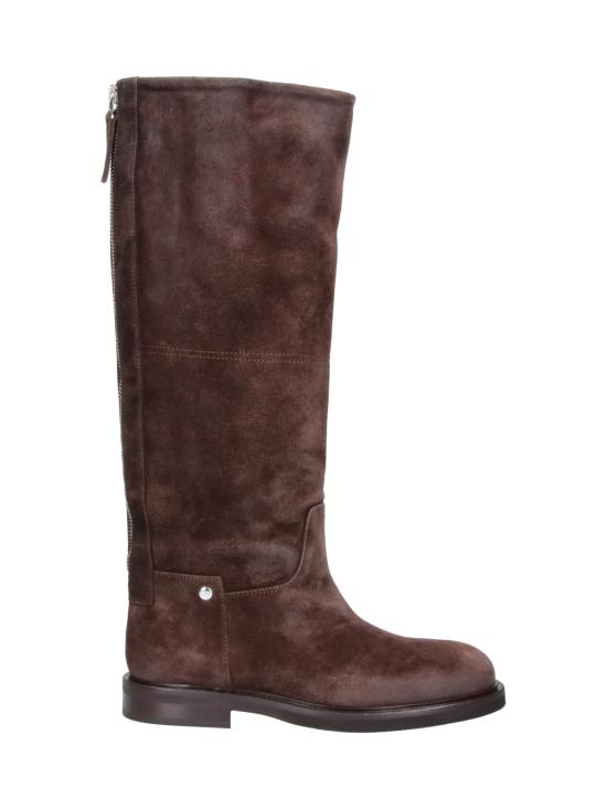 26FW 포에베 부츠 EV01ZIP MEL VELUR TDM BROWN