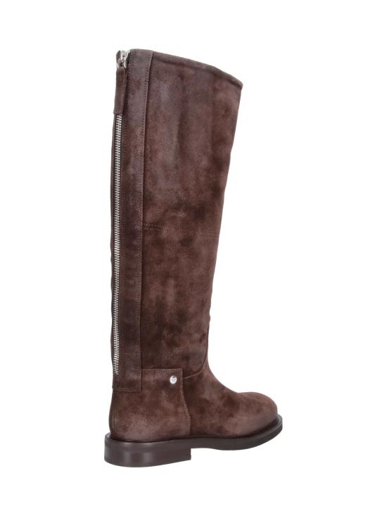 26FW 포에베 부츠 EV01ZIP MEL VELUR TDM BROWN - POEVE