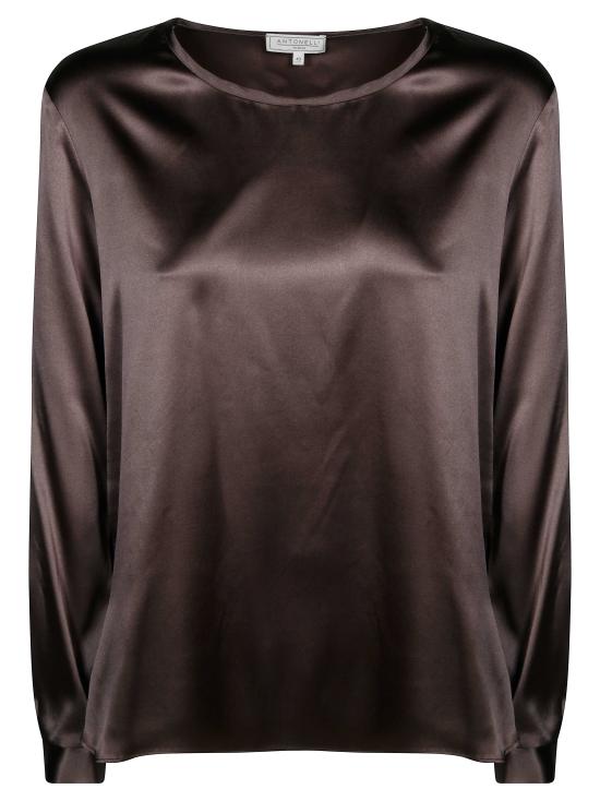 26FW 안토넬리 피렌체 긴팔 티셔츠 M1043R251 240 MARRONE