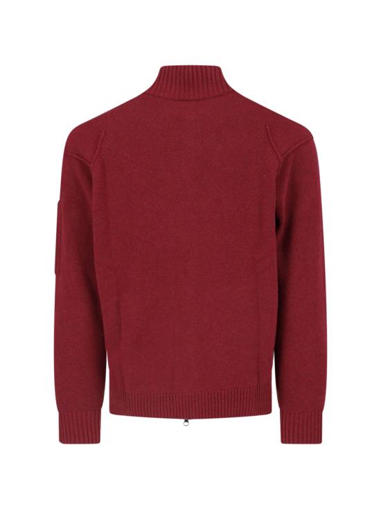 26FW 씨피 컴퍼니 가디건 21CMKN708A 110149A 592 ANDORRA RED DOM - C.P. COMPANY