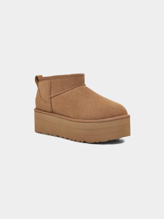 26FW 어그 부츠 Stivaletti con Plateau 울트라 미니 플랫폼 Castagna - UGG