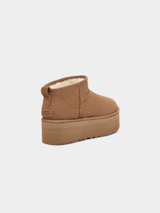26FW 어그 부츠 Stivaletti con Plateau 울트라 미니 플랫폼 Castagna - UGG