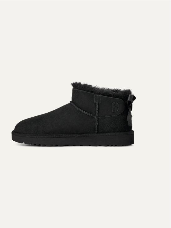26FW 어그 슈즈 Stivali Ultra Mini 및 Fiocco 베일리 보우 Nero