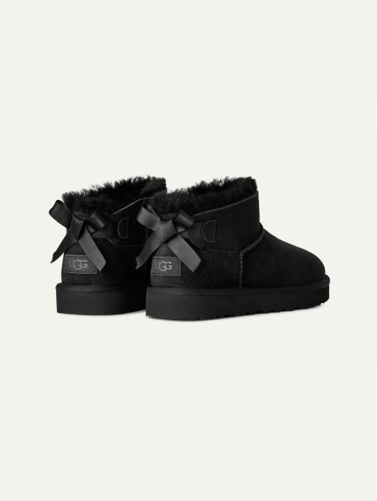 26FW 어그 슈즈 Stivali Ultra Mini 및 Fiocco 베일리 보우 Nero - UGG