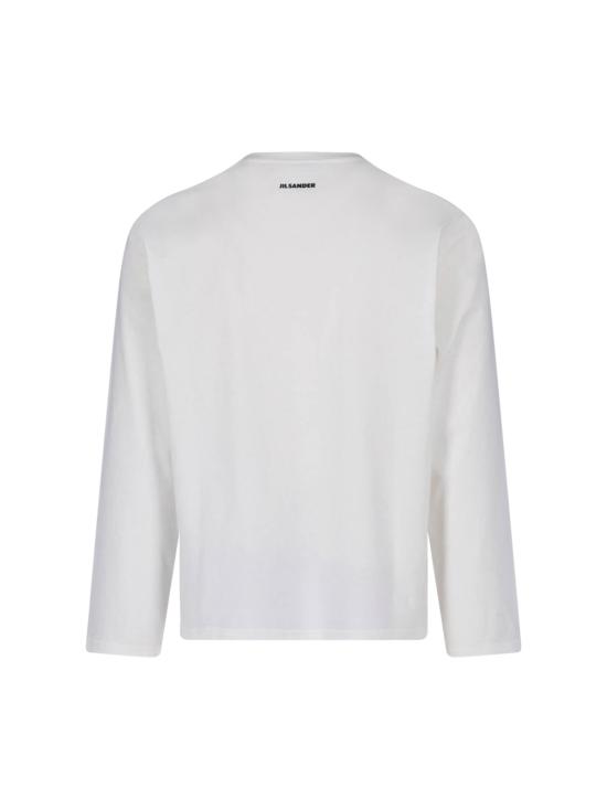 26FW 질샌더 긴팔 티셔츠 J21GC0214 J20409 991 White - JIL SANDER