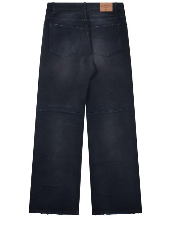 26SS 발렌시아가 커브드 니 팬츠 857194 TTW648074 BLUE - BALENCIAGA
