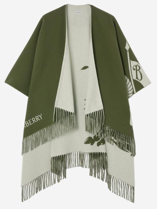 26FW 버버리 케이프 8130428 GREEN - BURBERRY