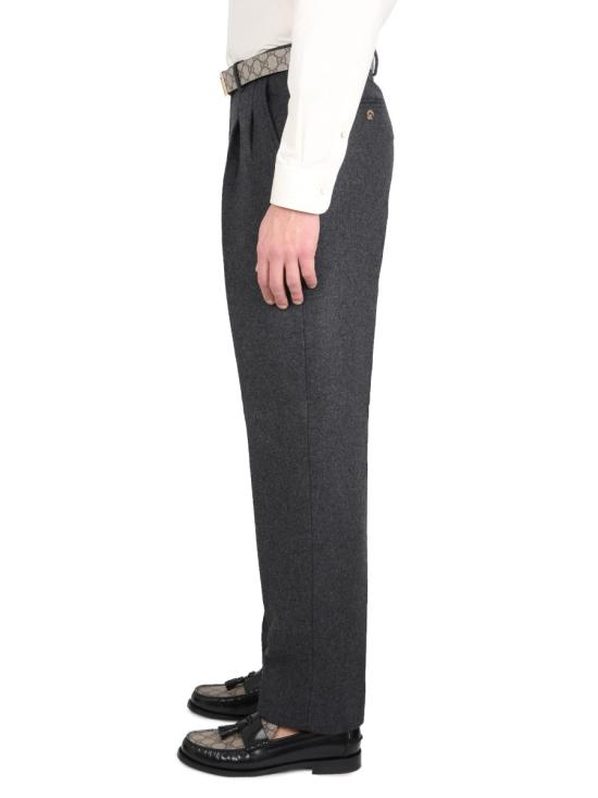  구찌 울 캐시미어 트라우저 727665 ZAK721165 GRAY - GUCCI