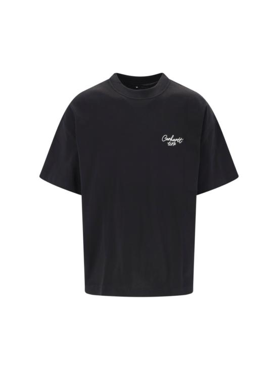 26FW 칼하트 WIP 반팔 티셔츠 I033828 0D2XX BLACK