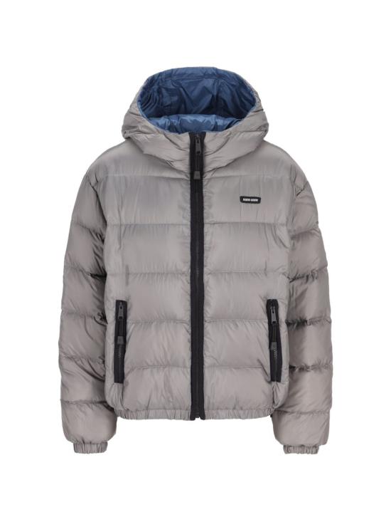26FW 미우미우 라이트 퐁제 다운 후디 자켓 ML1588 1754 F0276 STEAL GREY DOM