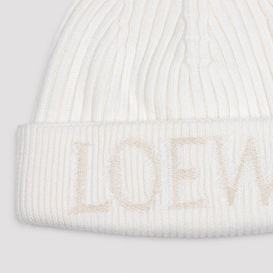 26FW 로에베 울 니트 비니 F540257X23 2100 WHITE DOM - LOEWE