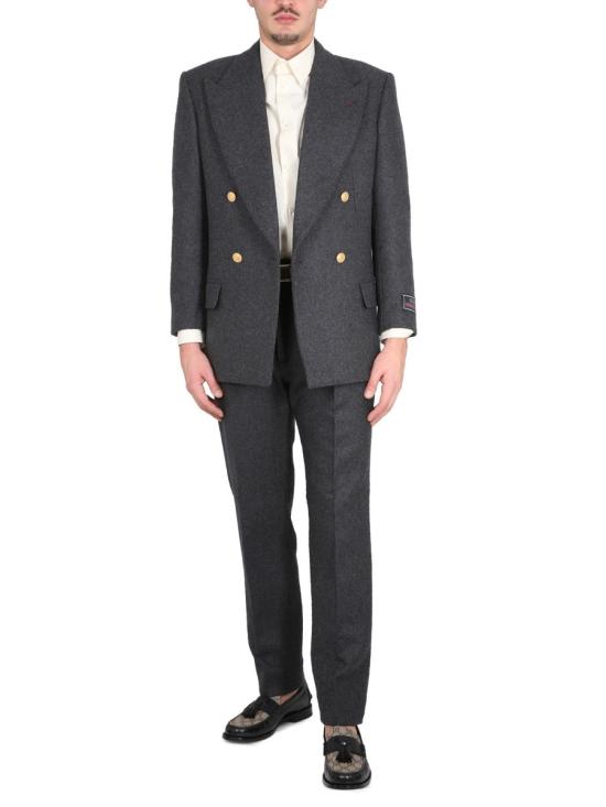  구찌 울 캐시미어 트라우저 727665 ZAK721165 GRAY - GUCCI