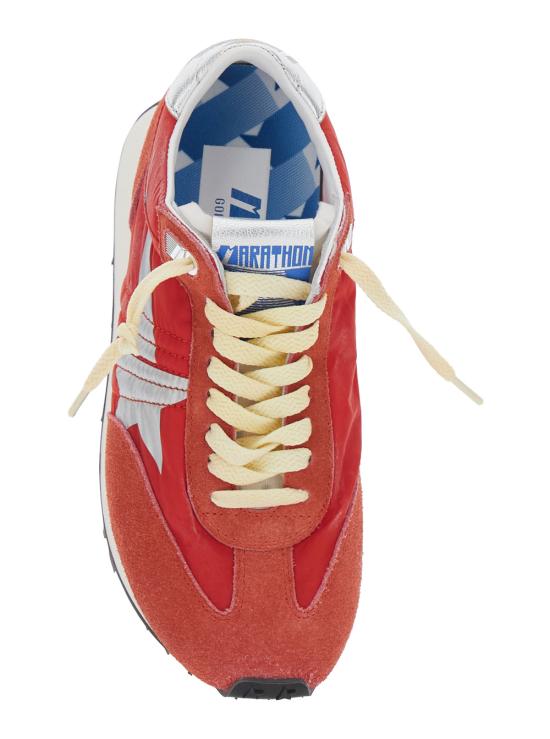 26FW 골든구스 나일론 어퍼 실버 스타 마라톤 스니커즈 GWF00683F00549240399 Red - GOLDEN GOOSE