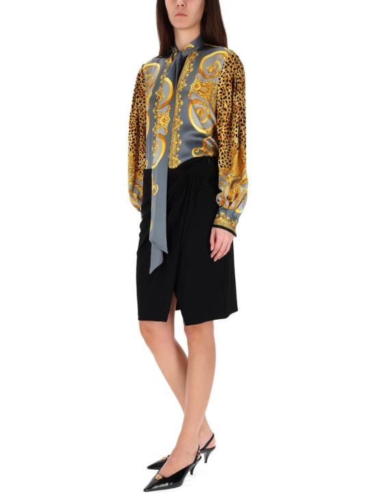 25FW 베르사체 스커트 1021989 1A144751B000 BLACK - VERSACE