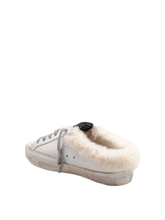 26FW 골든구스 슈퍼스타 사봇 시어링 라이닝 글리터 스타 스니커즈 뮬 GWF00110F00712610224 White - GOLDEN GOOSE