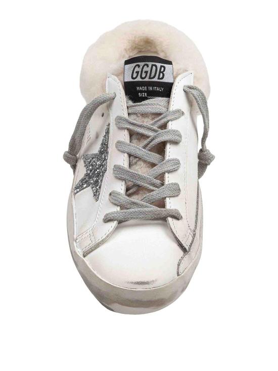 26FW 골든구스 슈퍼스타 사봇 시어링 라이닝 글리터 스타 스니커즈 뮬 GWF00110F00712610224 White - GOLDEN GOOSE