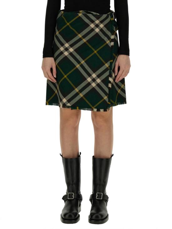  버버리 스커트 8083016 B8660 GREEN - BURBERRY