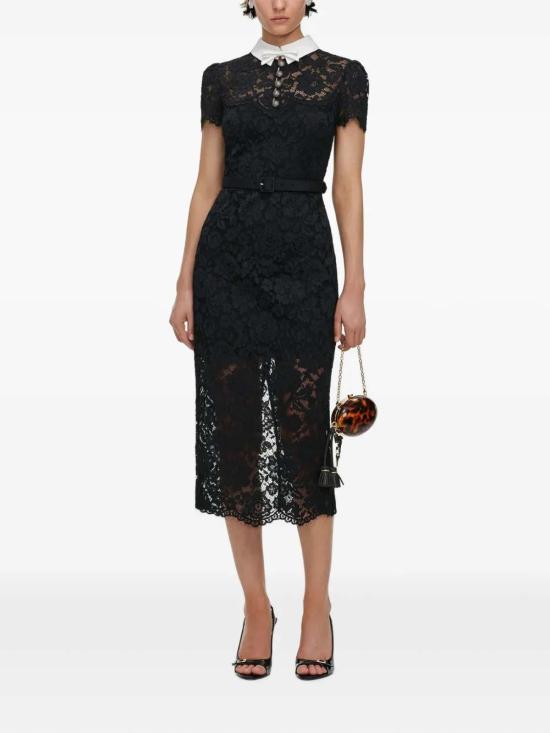 26FW 셀프 포트레이트 미디 원피스 AW26019MAB Black - SELF PORTRAIT