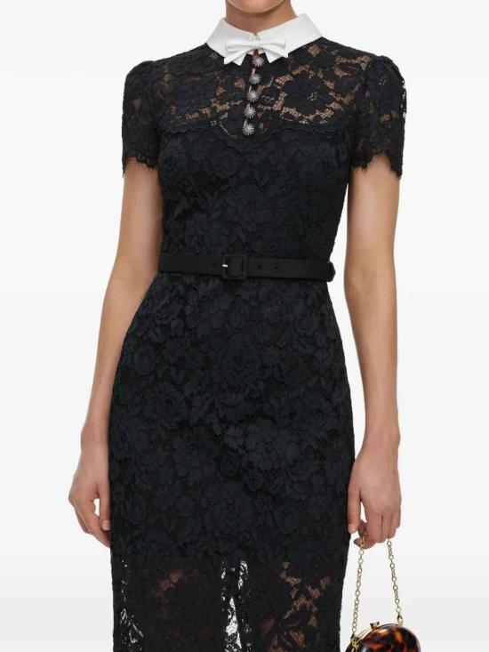 26FW 셀프 포트레이트 미디 원피스 AW26019MAB Black - SELF PORTRAIT