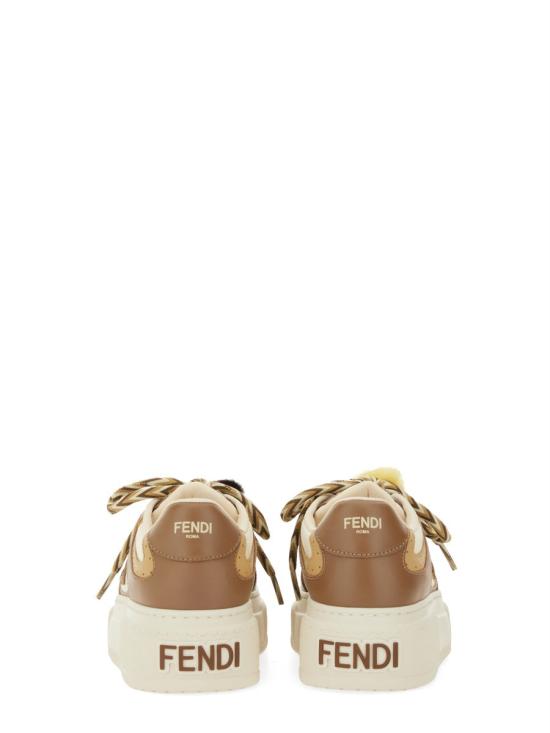 25FW 펜디 매치 소프트 레더 로우탑 스니커즈 8E8721 AY9NF1TO6 BEIGE - FENDI