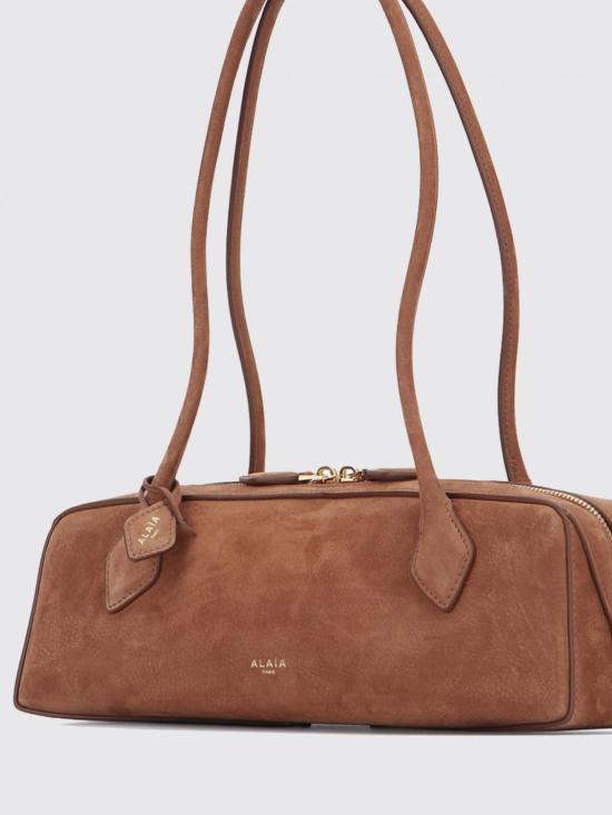 26FW 알라이아 르 테켈 미디움 레더 숄더백 AA1S06033CA214 731 Brown - ALAIA