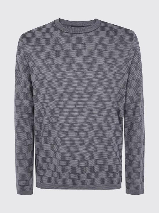 26FW 엠포리오 아르마니 스웨터 EM006276AF29848 F8035 Grey - EMPORIO ARMANI