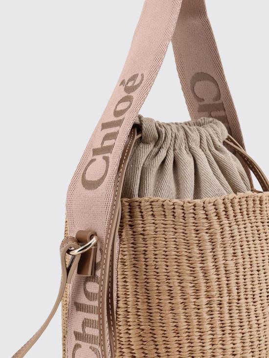 26FW 끌로에 우디 스몰 바스켓백 CHC23AS381L18 26Y Beige - CHLOE