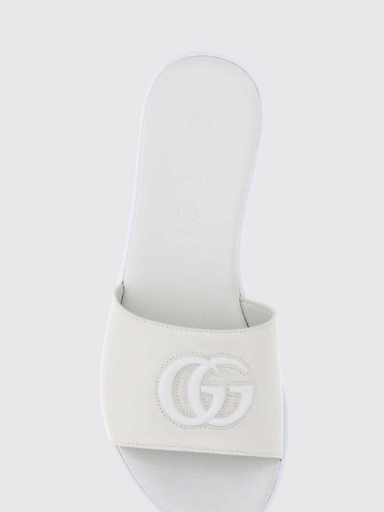 26FW 구찌 인터로킹 G 슬링백 펌프스 874910AAGT4 9014 White - GUCCI