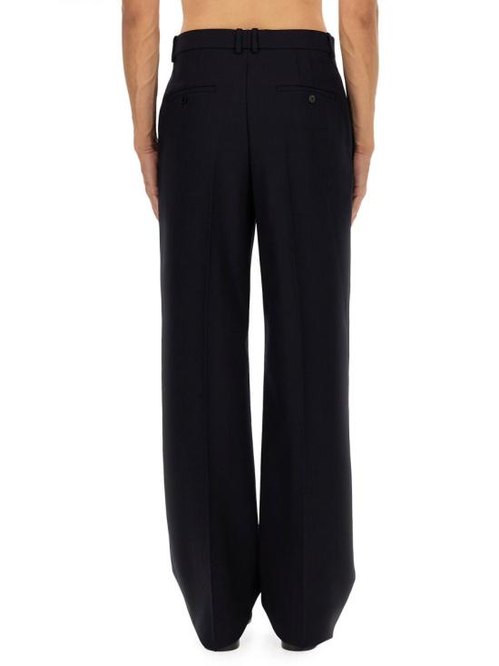 25FW 생로랑 울 스트레이트 팬츠 844153 Y5K324140 BLUE - SAINT LAURENT